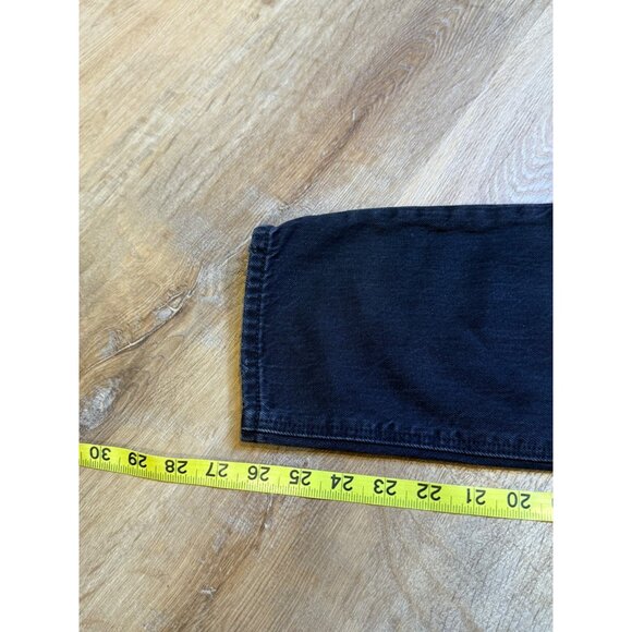 American Eagle Mom Jean Strigid  Black Distressed 6‎ Short NWT - Picture 4 of 7